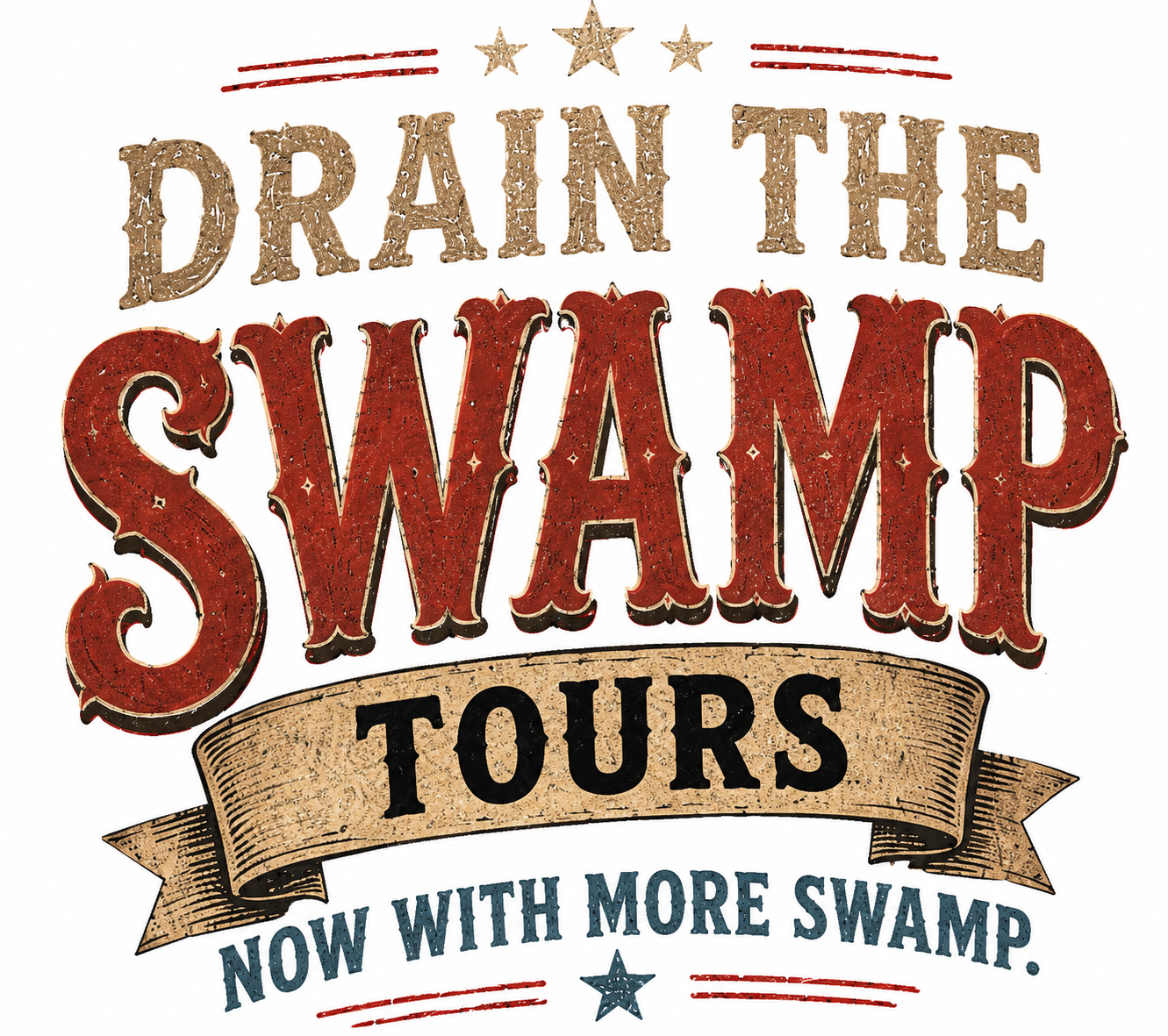Drain the Swamp Tours front graphic
